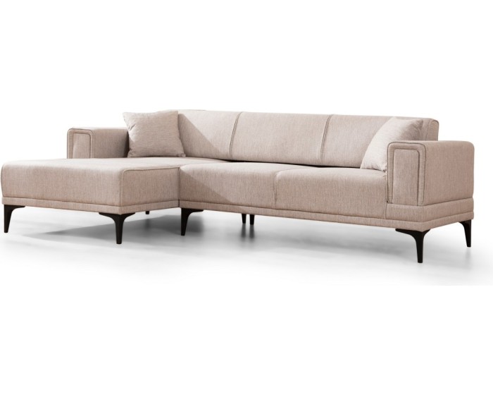 Rohová sedací souprava Horizon 250 cm světle hnědá levá