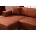 Rohová sedací souprava Horizon 250 cm cihlová levá