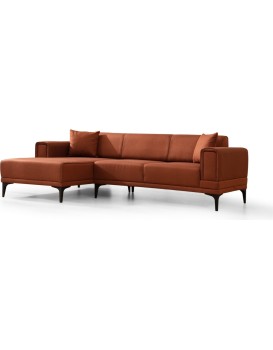 Rohová sedací souprava Horizon 250 cm cihlová levá