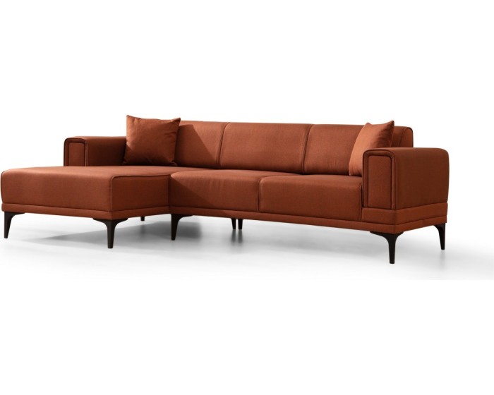 Rohová sedací souprava Horizon 250 cm cihlová levá