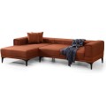 Rohová sedací souprava Horizon 250 cm cihlová levá