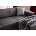 Rohová sedací souprava Horizon 250 cm tmavě šedá pravá