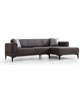 Rohová sedací souprava Horizon 250 cm tmavě šedá pravá