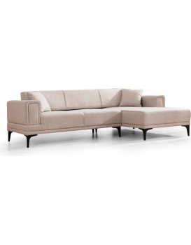 Rohová sedací souprava Horizon 250 cm světle hnědá pravá