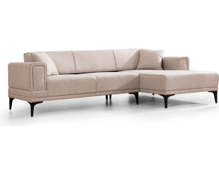 Rohová sedací souprava Horizon 250 cm světle hnědá pravá