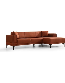 Rohová sedací souprava Horizon 250 cm cihlová pravá