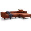 Rohová sedací souprava Horizon 250 cm cihlová pravá