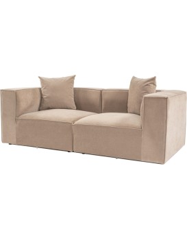 Dvoumístná pohovka Sora 220 cm cappucino
