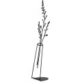Kovová dekorace Flowerpot II 50 cm černá