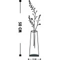 Kovová dekorace Flowerpot II 50 cm černá