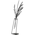 Kovová dekorace Flowerpot V 50 cm černá