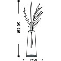 Kovová dekorace Flowerpot V 50 cm černá
