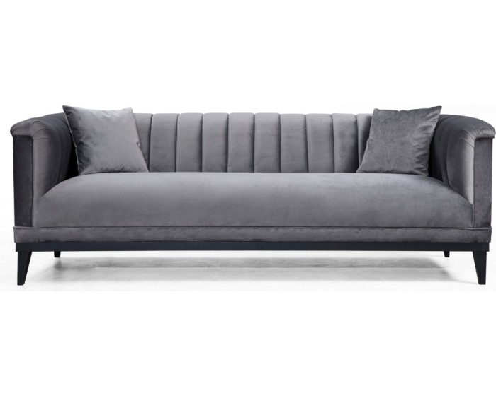 Třímístná pohovka Trendy 225 cm tmavě šedá