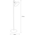 Stojací lampa Lik III 145 cm černá