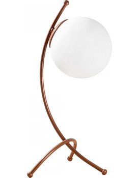 Stolní lampa Ayva bílá/měď