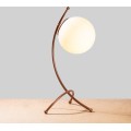 Stolní lampa Ayva bílá/měď