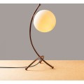 Stolní lampa Ayva bílá/měď