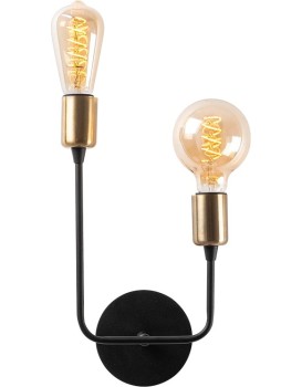 Nástěnná lampa Dolma I černá