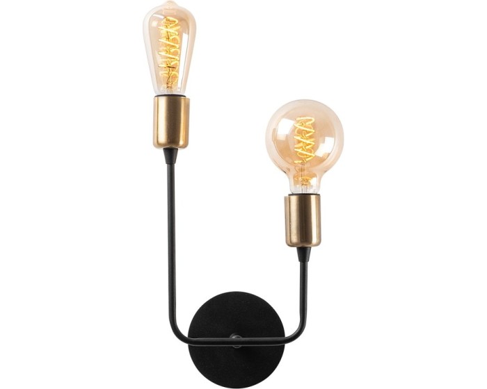 Nástěnná lampa Dolma I černá