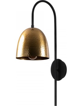 Nástěnná lampa Tato černá/mosaz