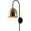 Nástěnná lampa Tato černá/mosaz