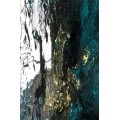 Koberec Dark Marble 80x200 cm modrý