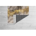 Koberec Marble 80x120 cm šedý/zlatý