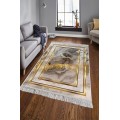 Koberec Marble Frame 180x280 cm šedý/zlatý