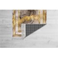 Koberec Marble Frame 180x280 cm šedý/zlatý