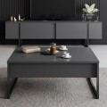 TV stolek Luxe 180 cm antracit/černý
