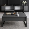 TV stolek Luxe 180 cm antracit/černý