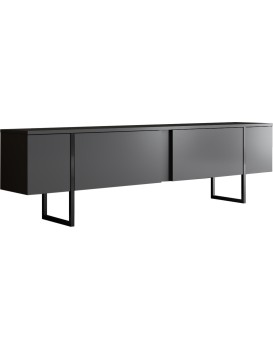 TV stolek Luxe 180 cm antracit/černý