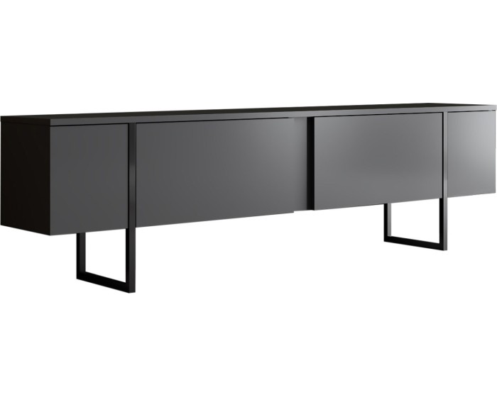 TV stolek Luxe 180 cm antracit/černý
