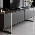 Sada nábytku do obývacího pokoje Luxe antracit/zlatá II