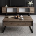 Sada nábytku do obývacího pokoje Luxe ořech/černá II