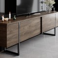 Sada nábytku do obývacího pokoje Luxe ořech/černá II