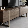 Sada nábytku do obývacího pokoje Luxe ořech/zlatá II