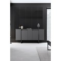Sada nábytku do obývacího pokoje Luxe antracit/černá