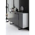 Sada nábytku do obývacího pokoje Luxe antracit/černá