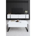 Sada nábytku do obývacího pokoje Luxe bílá/černá