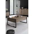 Sada nábytku do obývacího pokoje Luxe ořech/černá