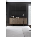 Sada nábytku do obývacího pokoje Luxe ořech/černá