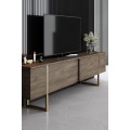 Sada nábytku do obývacího pokoje Luxe ořech/zlatá