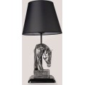 Stolní lampa Horses černá/stříbrná