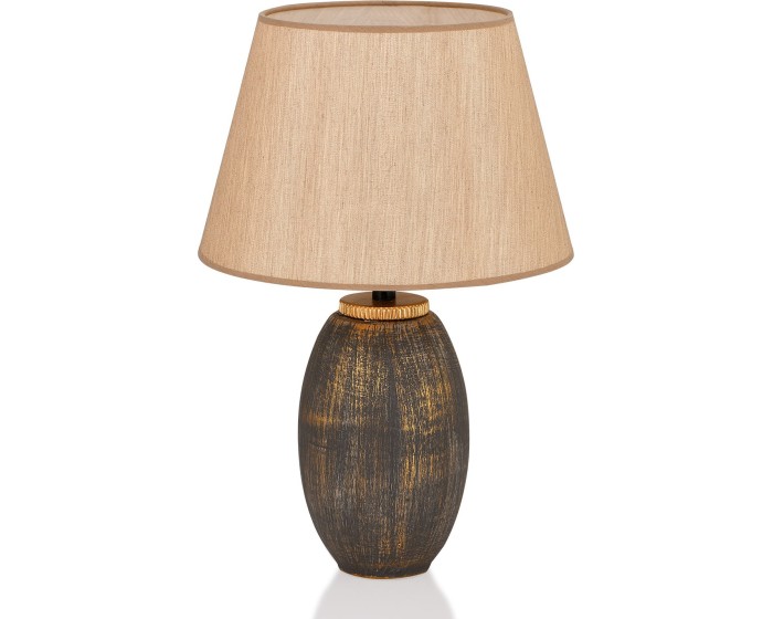 Stolní lampa Elev hnědá/zlatá