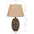Stolní lampa Elev hnědá/zlatá