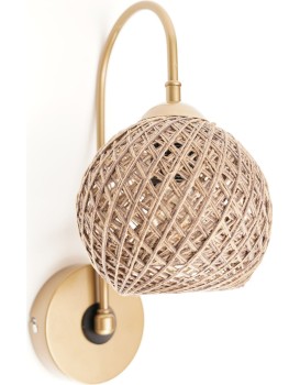 Nástěnná lampa Loko zlatá