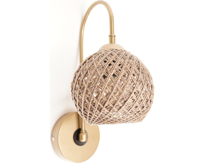 Nástěnná lampa Loko zlatá