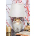 Stolní lampa Casypo krémová/zlatá