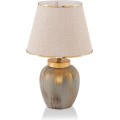 Stolní lampa Casypo krémová/zlatá